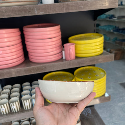 Leftover 6 inch Curved Bowl ( Dark Green Colorline )
