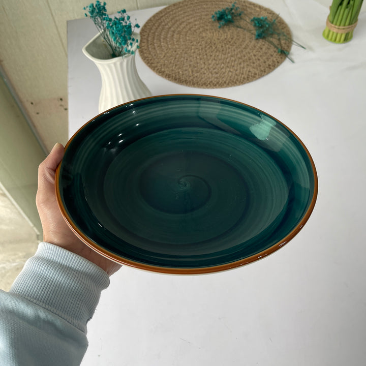 Leftover 10 inch Entree Bowl ( Peacock Green Colorline )