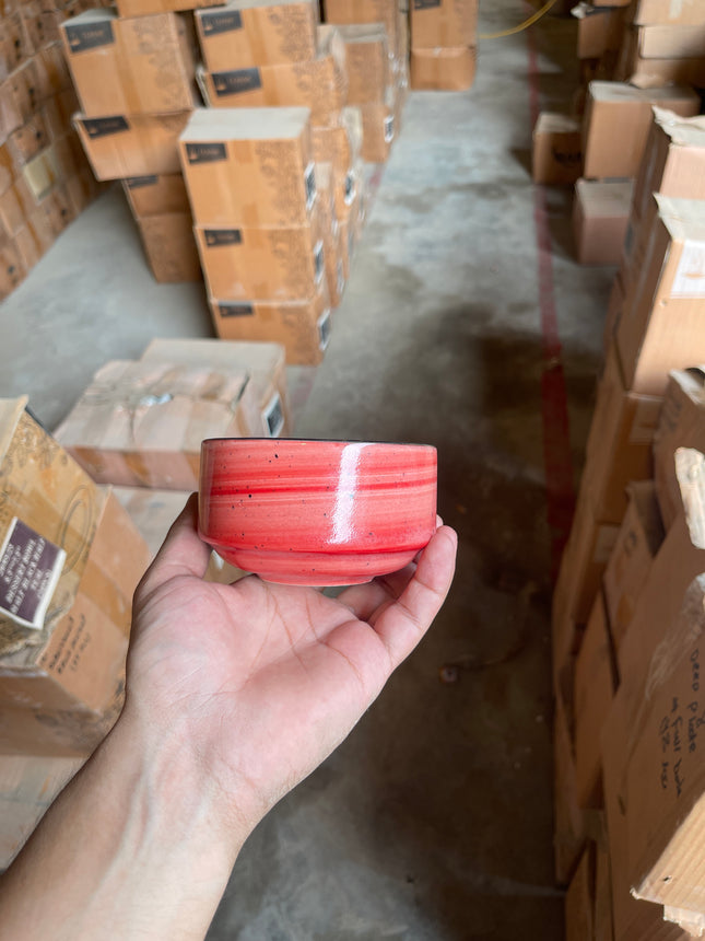 Leftover 4" soup Bowl ( Red Colorline )