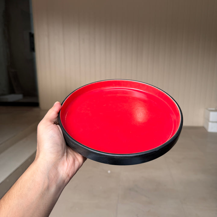 Leftover 8 inch Classic Plate ( Midnight Ruby )