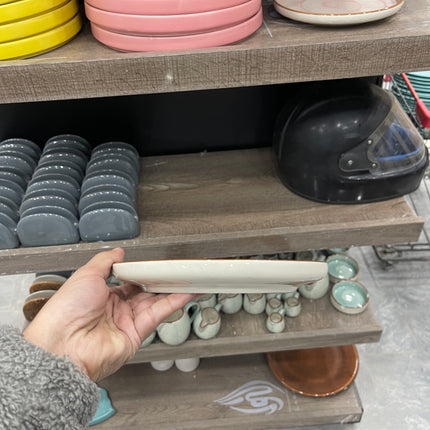 Leftover 8 inch Lite Classic Plate ( Teal Colorline )