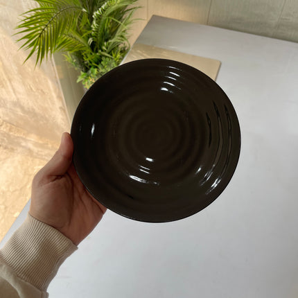 Leftover 7.5 inch Spiral Plate ( Glossy Black )
