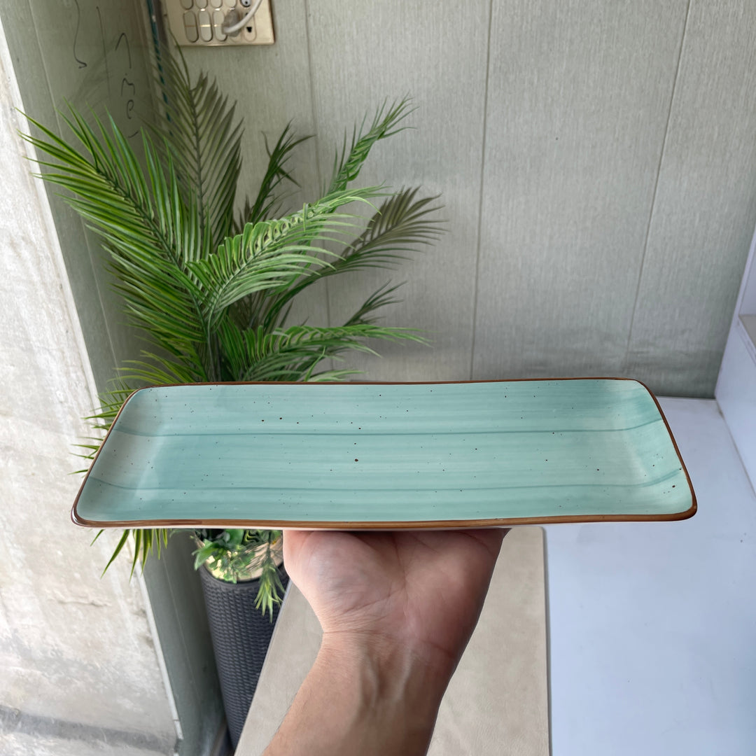 Leftover 12"x4.5" Rectangular Platter ( Breeze )