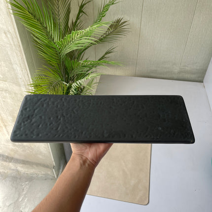 Leftover 15.5" x 6" Flat Rectangular Slab ( Dull Black Matte )