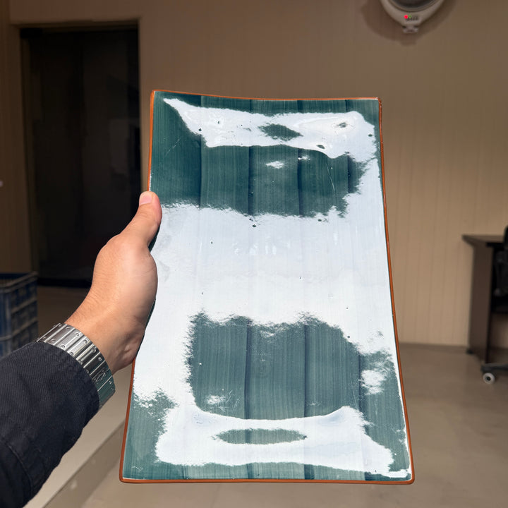 Leftover 12" x 8" Steak Platter ( Peacock Green Colorline )