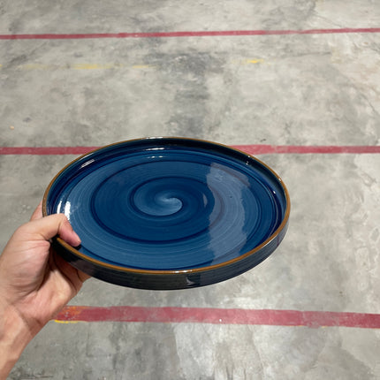 Leftover 10 inch Classic Plate ( Cobalt Blue Colorline )