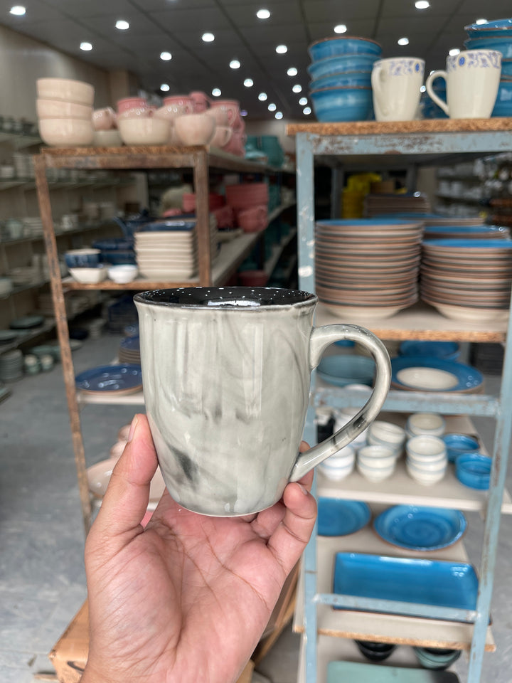 Leftover 005 Mug ( Black Marble ) ( 350 ml )