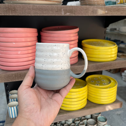 Leftover S10 Irregular Mug ( Grey Matte / White Matte ) ( 350 ml ) ( 1 Mug )