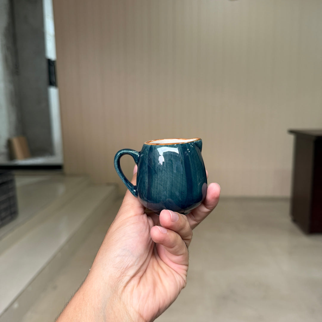 Leftover Small Creamer ( Peacock Green Colorline ) ( Set of 2 )