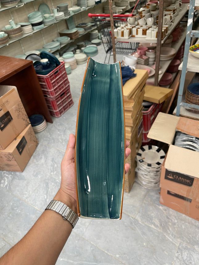 Leftover Curved Sushi Platter ( Peacock Green Colorline )