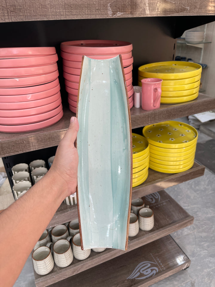 Leftover Curved Sushi Platter 14"x4" ( Breeze )