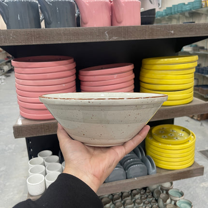 Leftover 9 inch V Shaped Bowl ( Grey Colorline )