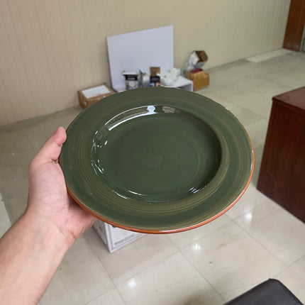 Leftover 9 inch Deep plate ( Dark Green Colorline )