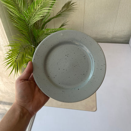 Leftover 8 inch flat plate ( Grey Matte with Black Specks )