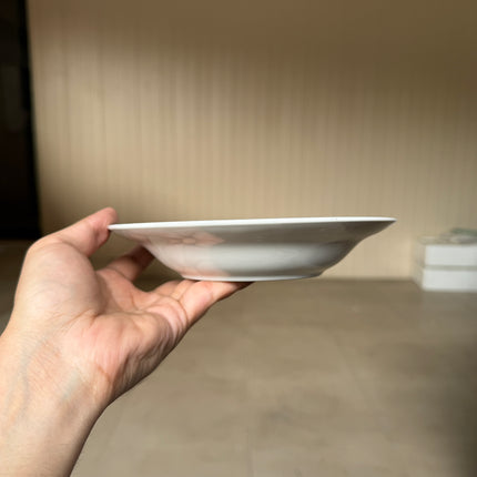 Leftover 7 inch Deep Gravy Plate ( Glossy White )