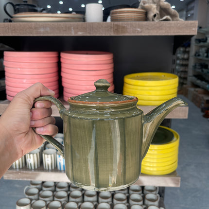 Leftover RK Tea Pot ( Dark Green Colorline ) ( 1000 ml )