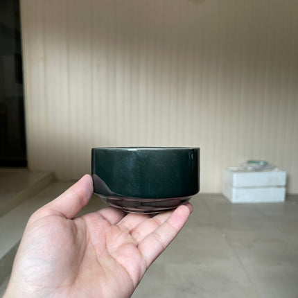 Leftover 4 inch soup Bowl ( Glossy Black )