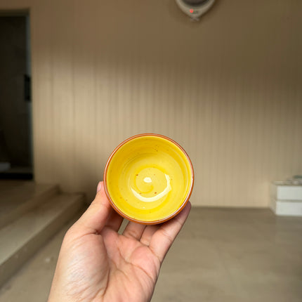 Leftover Round Sauce Ramekin Large ( Yellow Colorline )