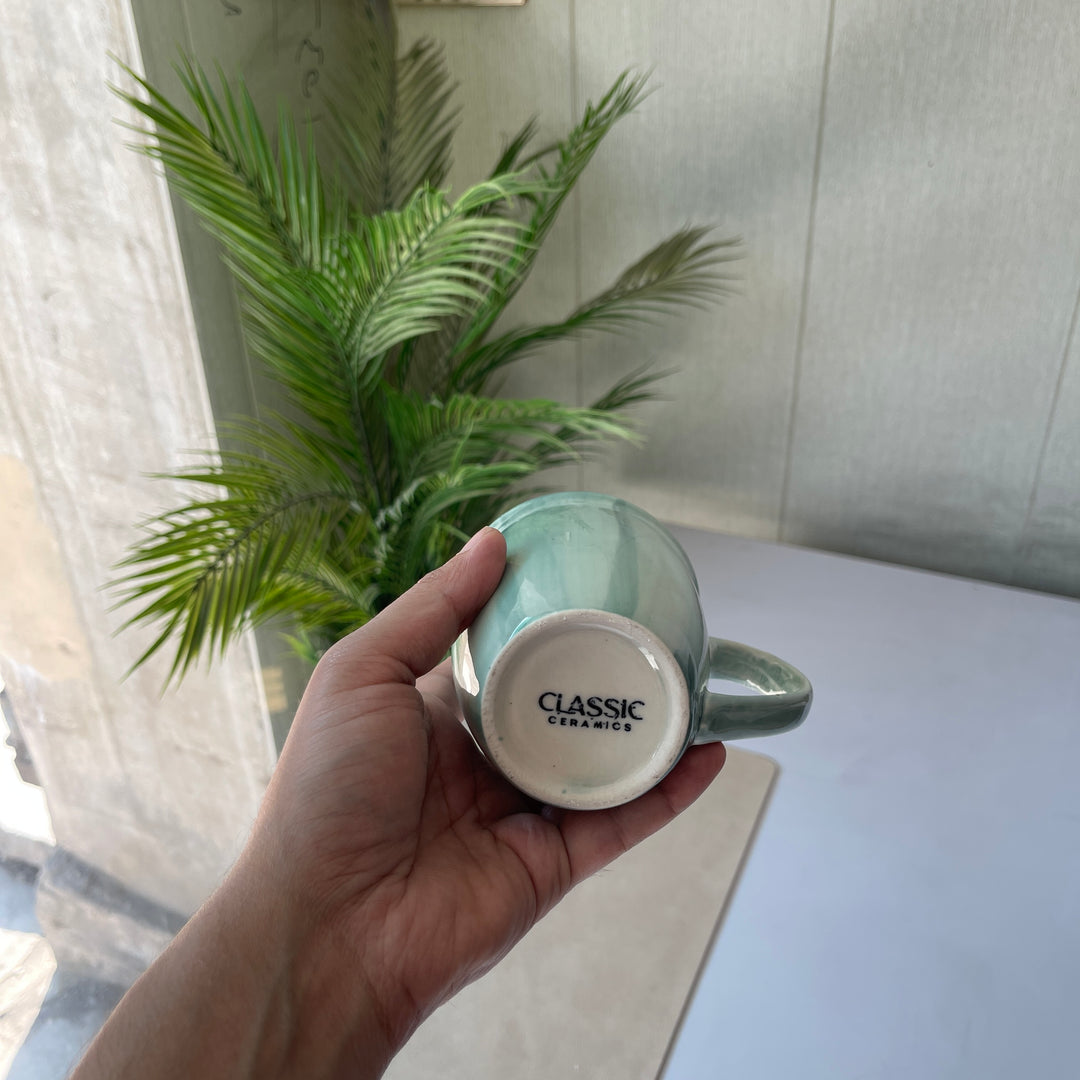 Leftover 005 Mug ( Breeze with teal rim ) ( 350 ml )