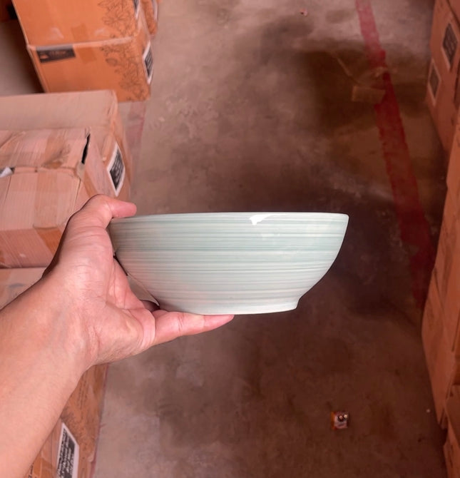 Leftover 7" Round Bowl ( Teal Colorline )