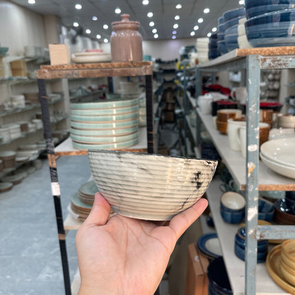 Leftover 5.5 inch Ripple Bowl ( Black Marble )