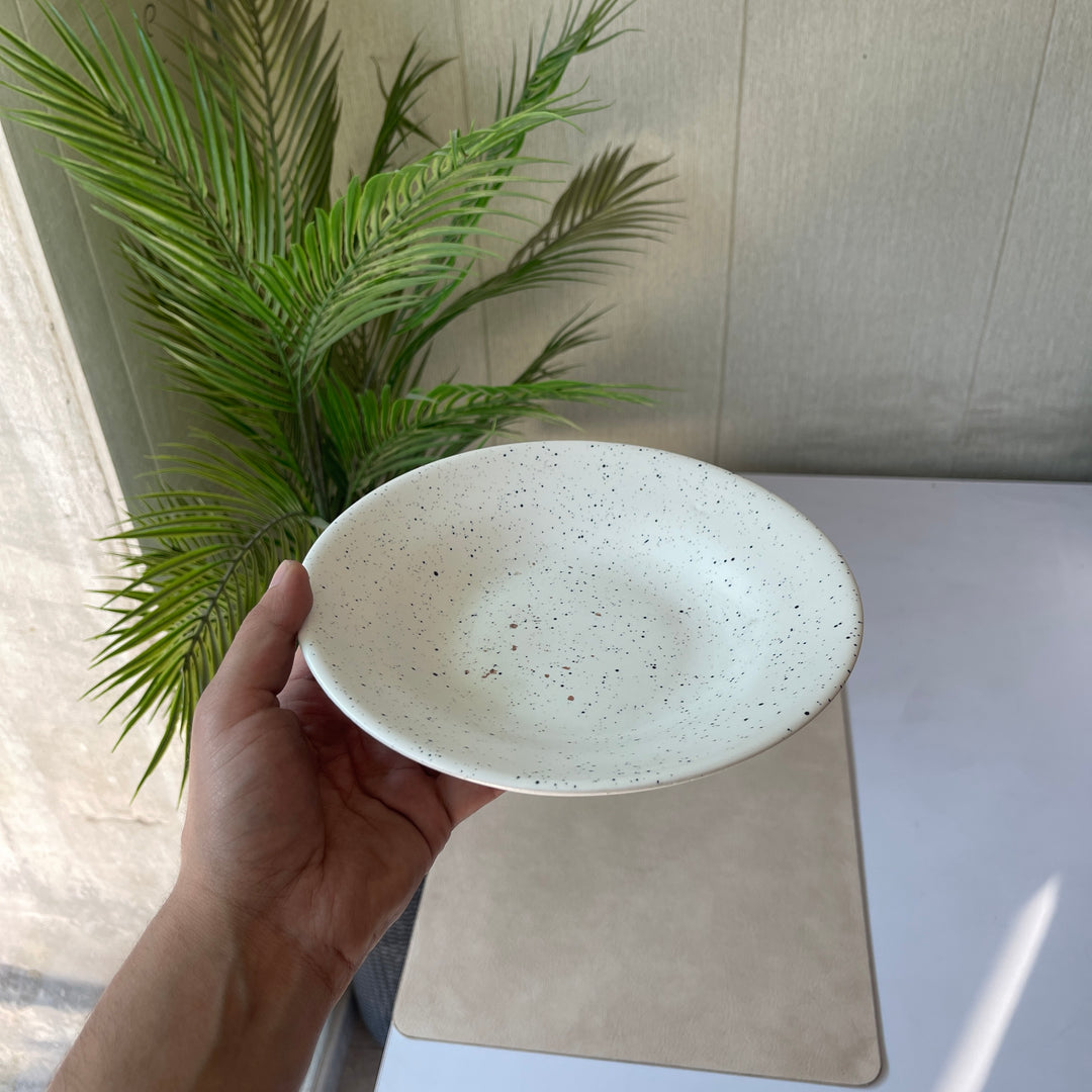 Leftover 8 inch Deep Gravy Plate ( Snow Onyx )
