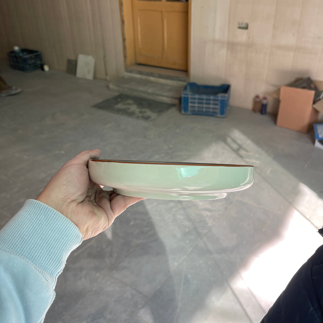 Leftover 8 inch Deep Classic Plate ( Indigo )