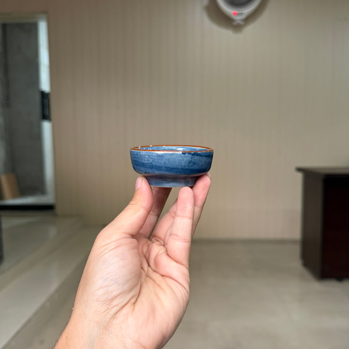 Leftover Round Sauce Ramekin Small ( Indigo ) ( Set of 3 )