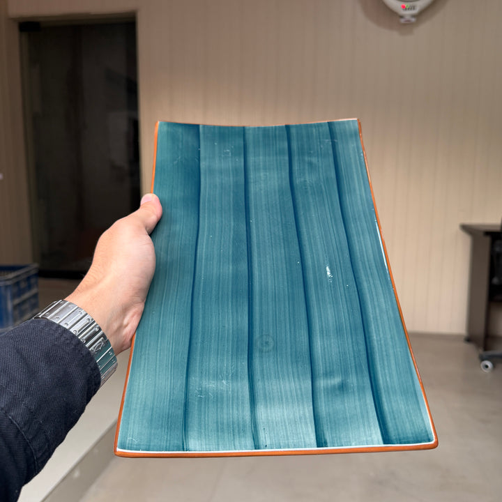 Leftover 12" x 8" Steak Platter ( Peacock Green Colorline )