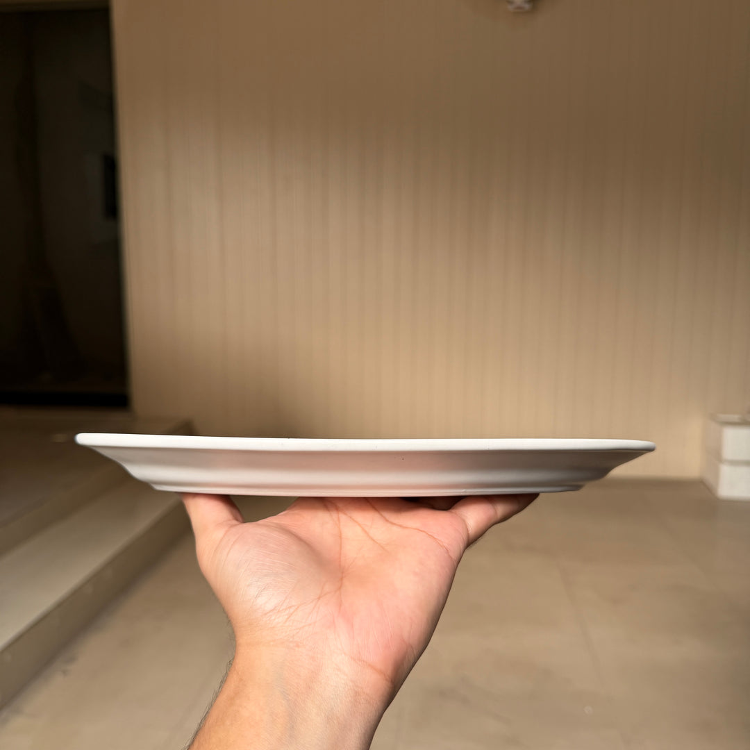 leftover 11 inch Rice Dish with Rim ( Snow Cocoa )