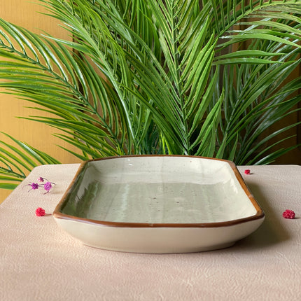 11.5"x6" YM Rectangular Platter ( Grey Colorline )