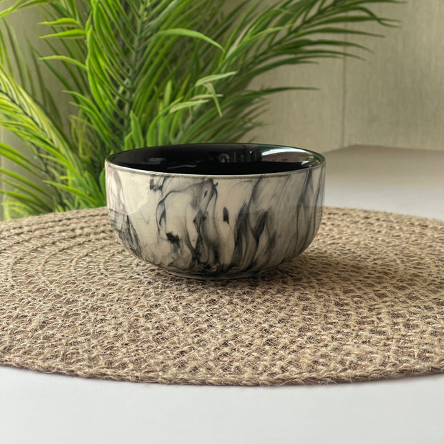 4.5 inch Single Serving Bowl ( Black Marble )