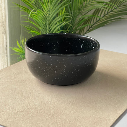6 inch Noodle Bowl ( Textured Black Matte with white specks )