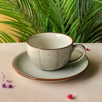 WM Cup with Saucer ( Grey Colorline ) ( 220 ml ) ( 1+1 )