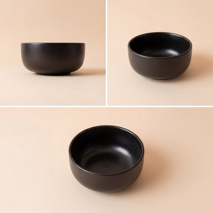 4.5 inch Single Serving Bowl ( Textured Black Matte )