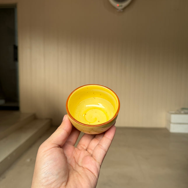 Leftover Round Sauce Ramekin Large ( Yellow Colorline )