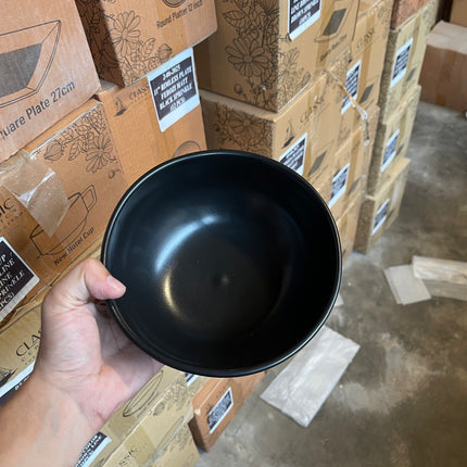 Leftover 7" Round Bowl ( Textured Black Matte )
