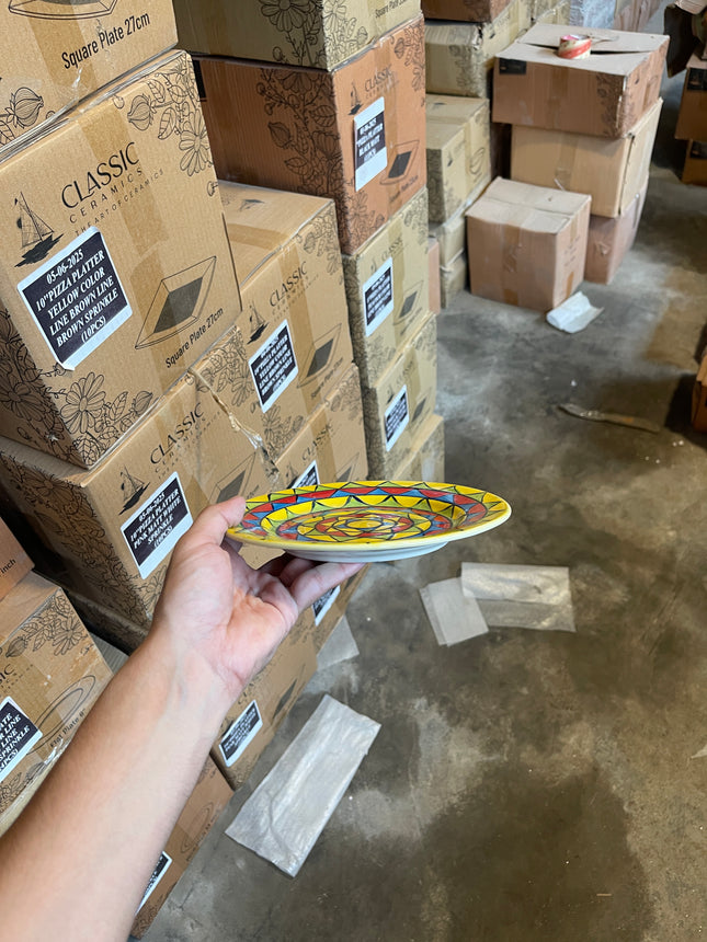 Leftover 8 inch Flat Plate with Rim ( Truck Art )