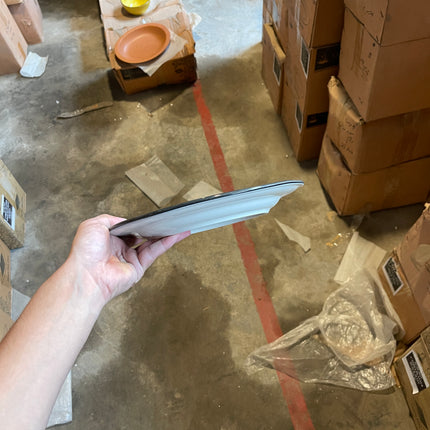 Leftover 10 inch Flat Plate ( Dark Green Colorline with Black Line )