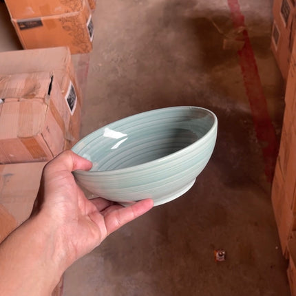 Leftover 7" Round Bowl ( Teal Colorline )