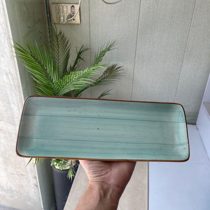 Leftover 12"x4.5" Rectangular Platter ( Breeze )