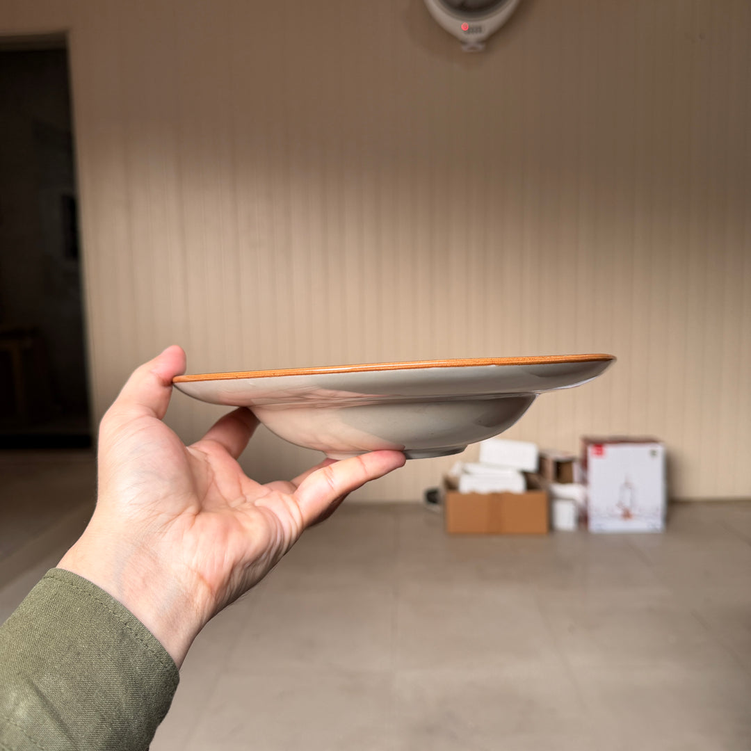 Leftover 9 inch Deep wide Plate ( Ash )
