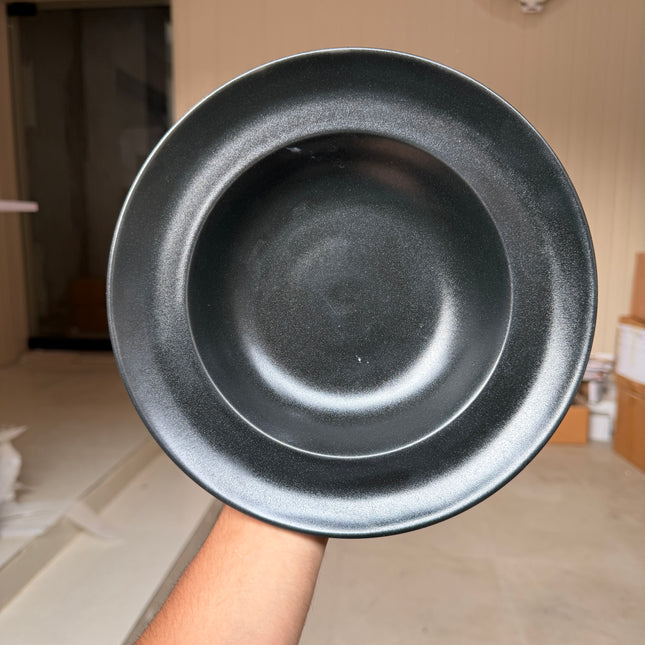 Leftover 9 inch Deep wide Plate ( Noir )