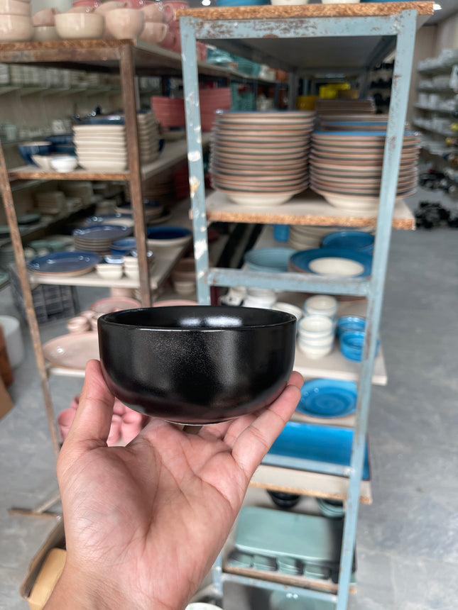 Leftover 4.5 inch Single Serving Bowl ( Textured Black Matte )