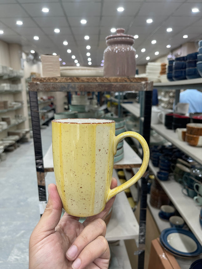 Leftover 009 Mug (Yellow Colorline ) ( 360 ml ) (Copy)