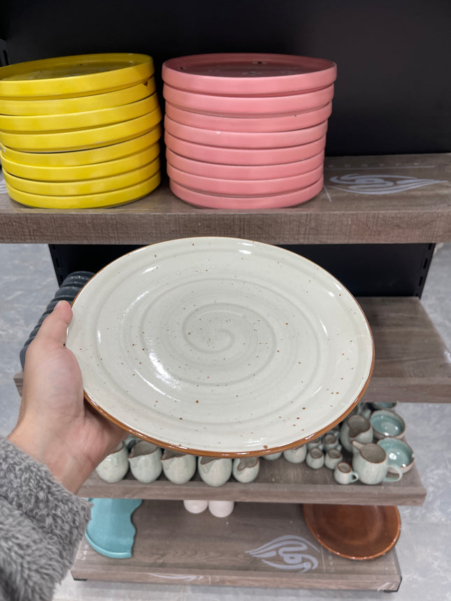 Leftover 10 inch Rimless Plate ( Grey Colorline )
