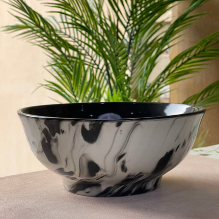 8 inch Round Bowl ( Black Marble )
