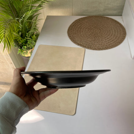 Leftover 10 inch Deep plate ( Textured Black Matte )