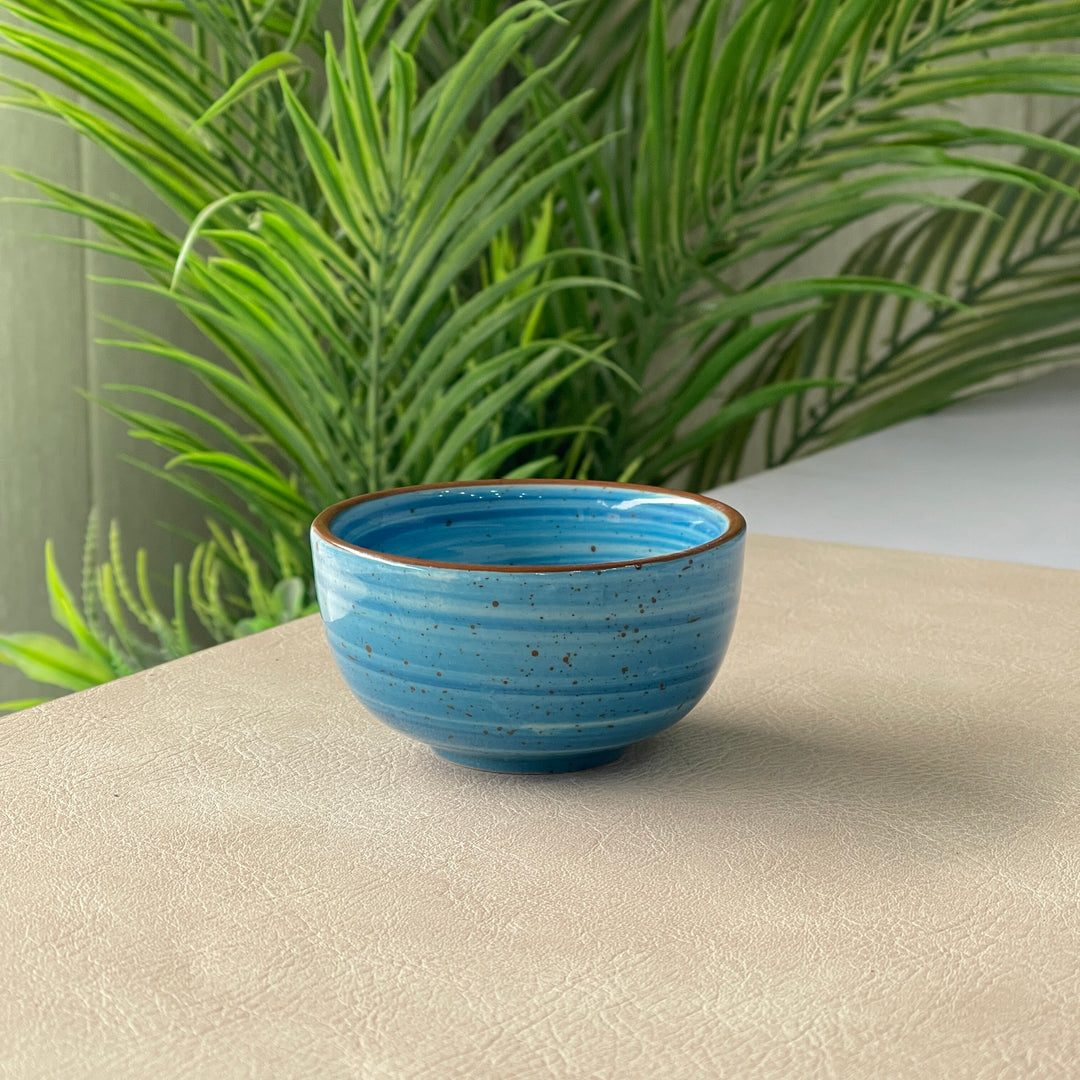 Round Sauce Ramekin Large 4cm Height x 8cm Width ( Blue Colorline )