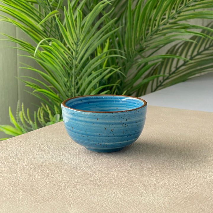 Round Sauce Ramekin Large 4cm Height x 8cm Width ( Blue Colorline )